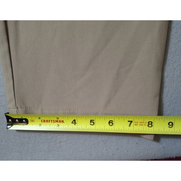 Birdie Bound Golf Pants Men 36x30 Khaki Stretch Performance Flat Front Preppy - Picture 4 of 10